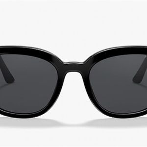 Prada 53mm Cat Eye Sunglasses. Black/Grey.